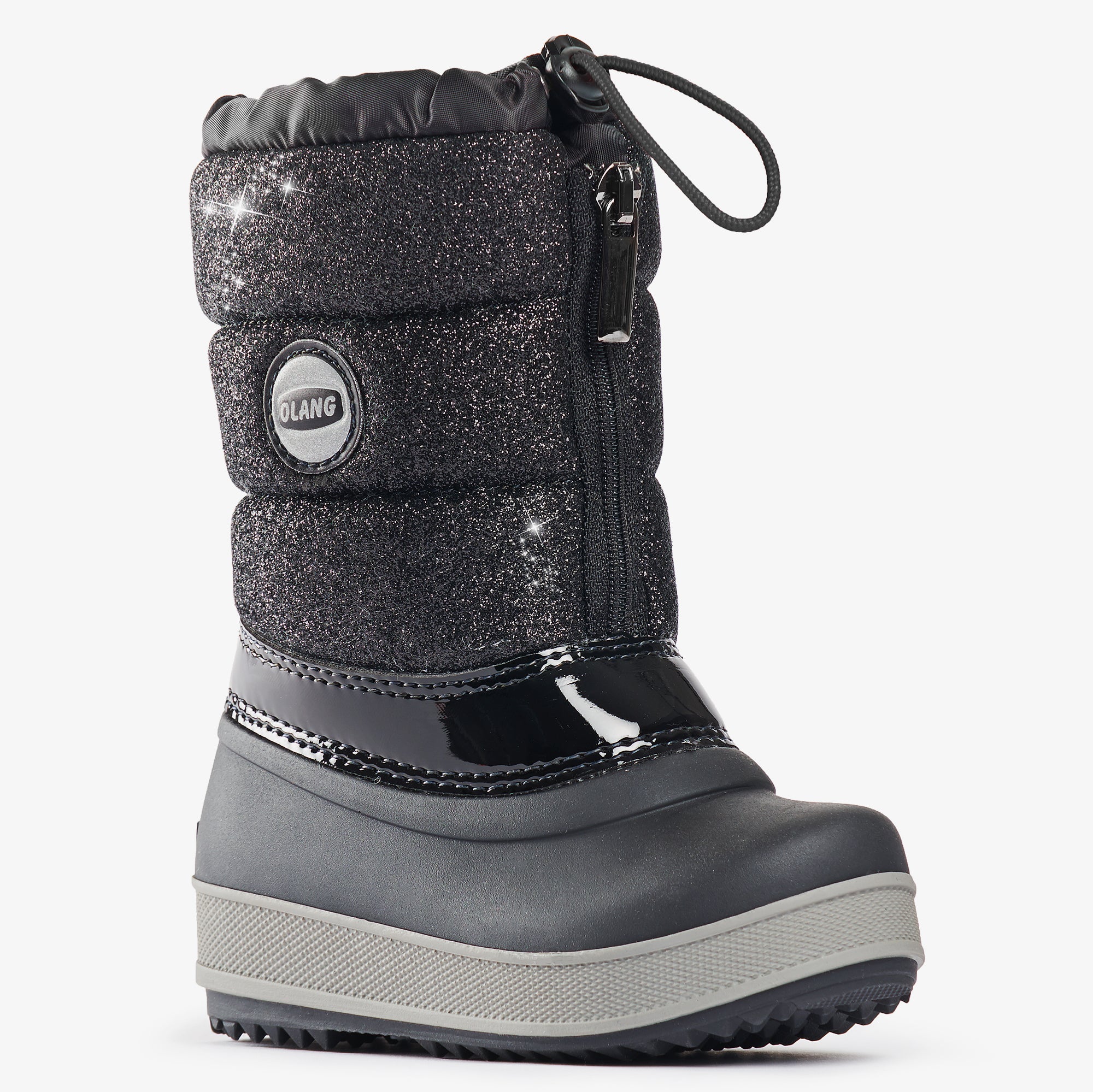 Bottes De Neige L.L.Bean Enfant - Taille 2 - Noir/Gris - Doublées Feutre - Occasion